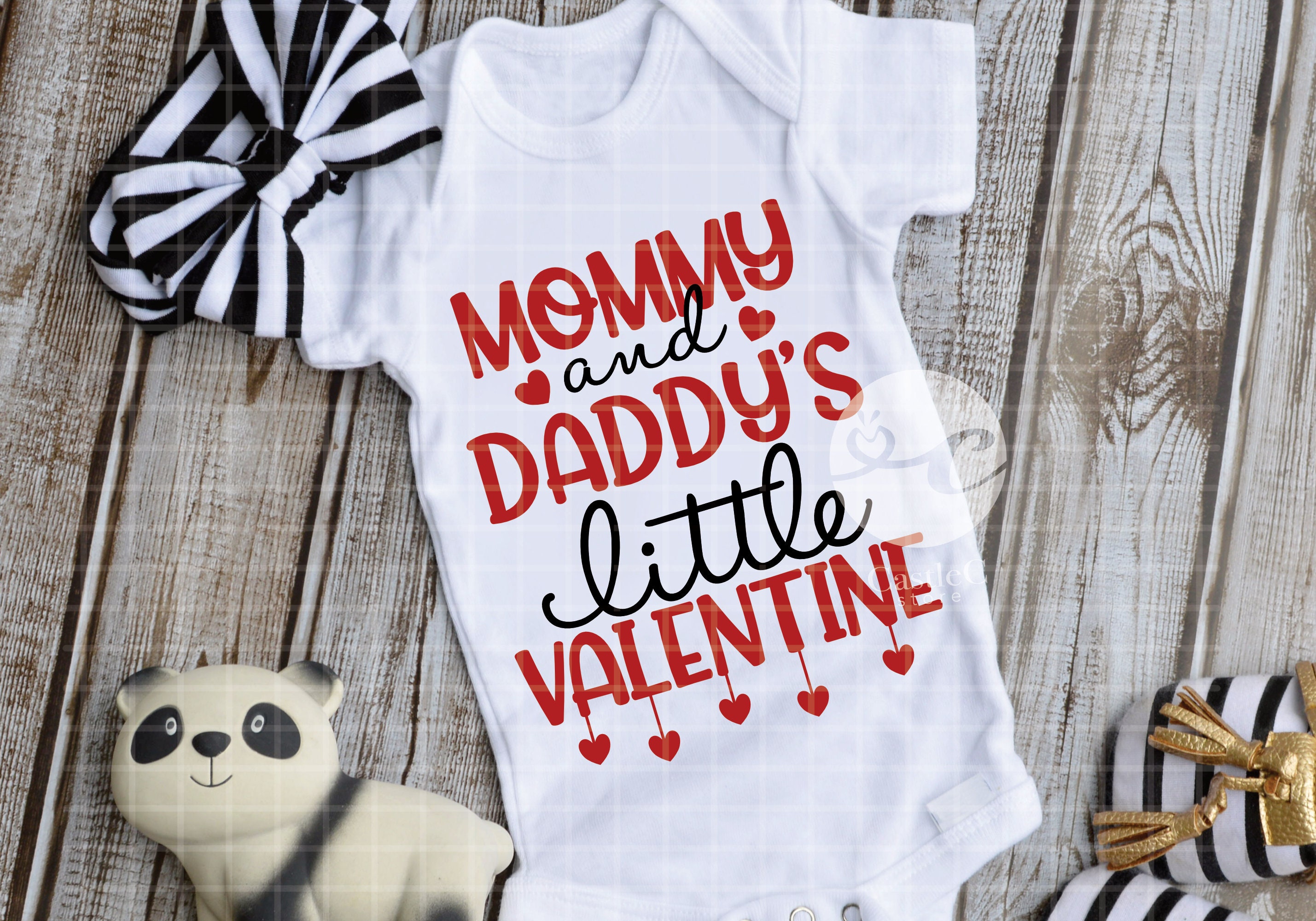 Mommy and Daddy's Little Valentine Svg, Kids Valentines Day Svg ...