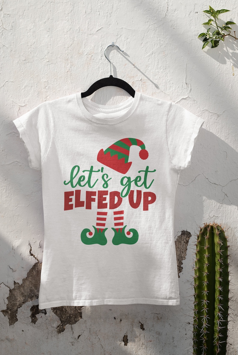 Let’s Get Elfed Up Svg Funny Christmas Christmas Svg | Etsy