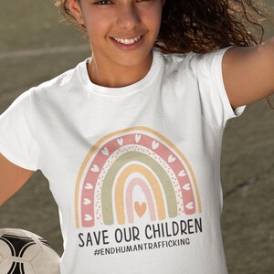 Save Our Children Rainbow, Save the Children End Human Trafficking Svg ...