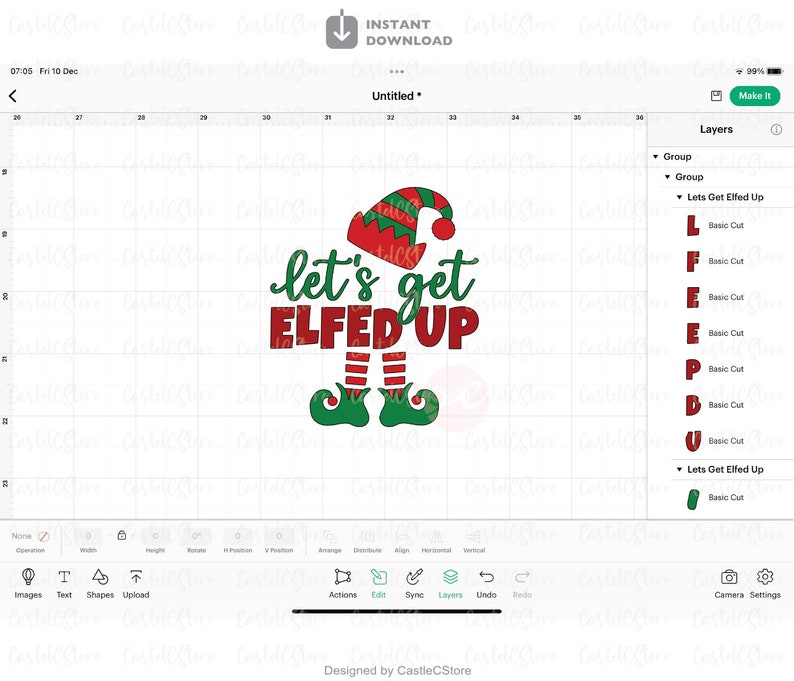 Let’s Get Elfed up Svg Funny Christmas Christmas Svg | Etsy