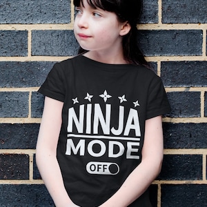 Ninja-modus Svg, Ninja-modus uit, Ninja verjaardag Svg, Ninja Kids Svg, Ninja Warrior digitale bestanden Png, Jpep, Eps, Svg voor Cricut