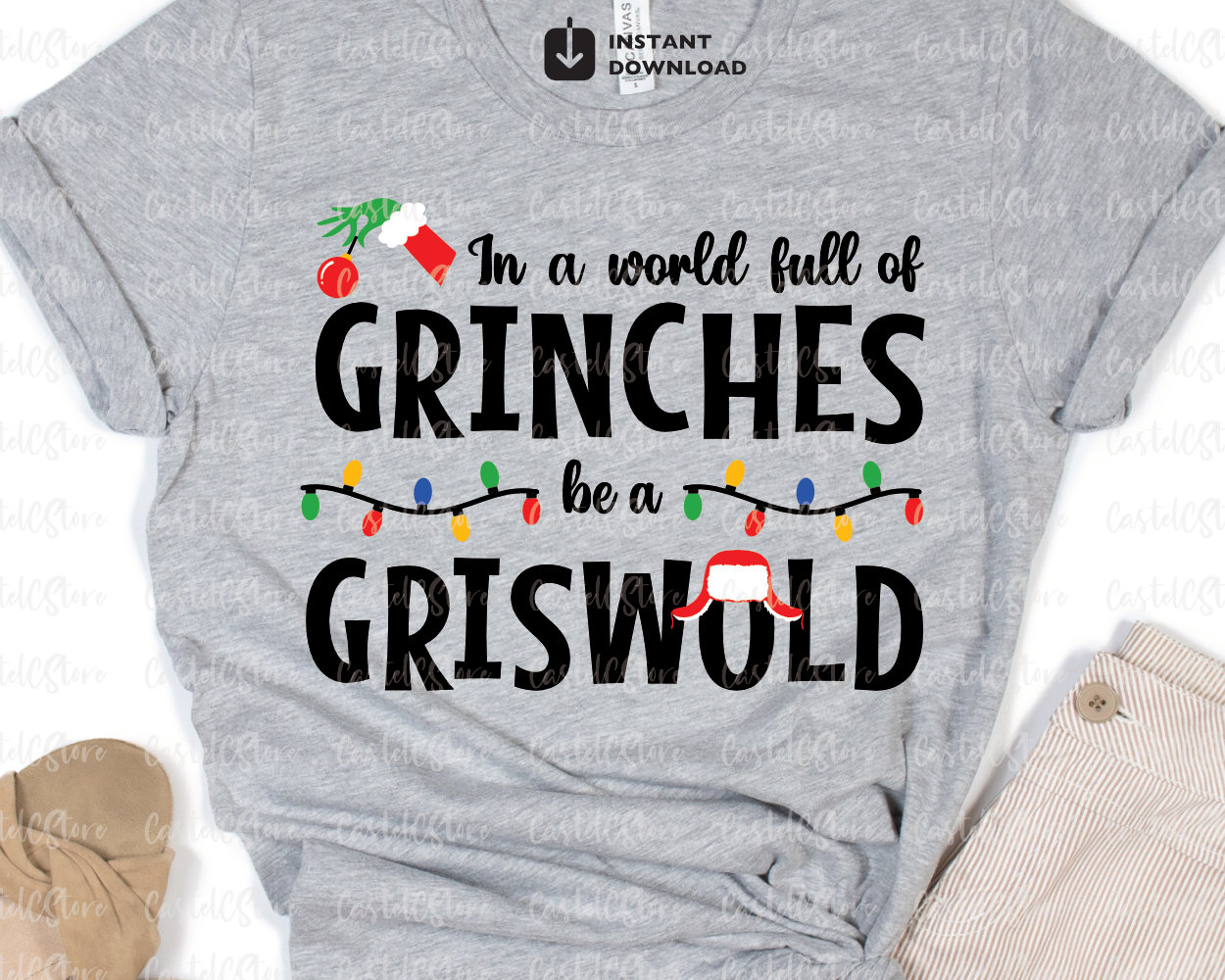 In A World Full of Grinches Be A Griswold Svg Grinch Svg - Etsy