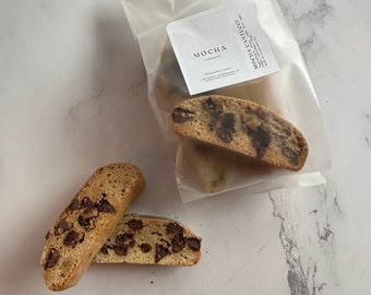 Biscotti - Mocha or Almond - Wedding Favors