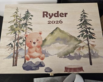 Personalized Wooden Keepsake Boxes – Custom Name Designs