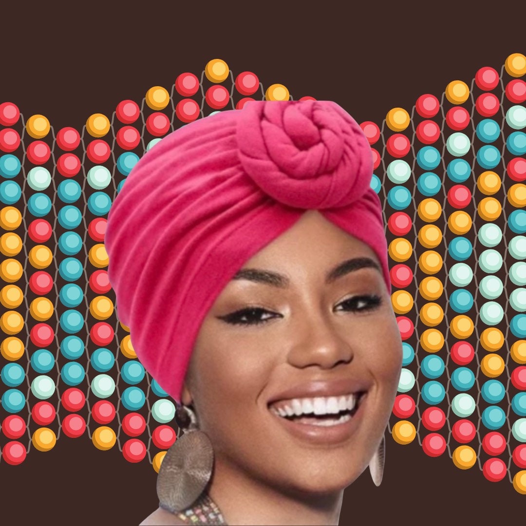 PREMIUM PRE-TIED Turban Boho- Chic, Chemo Support Gift, Chemo Hat, Al…