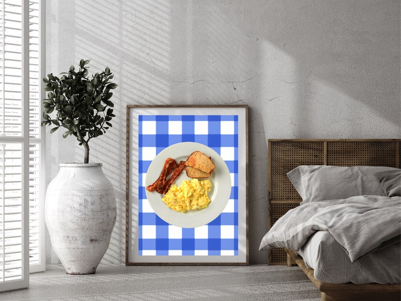 Ron Swanson Breakfast Poster, Parks and Recreation Print, Funny Kitchen Wall Art, Dining Room Decor, Printable Wall Art, Digital Download