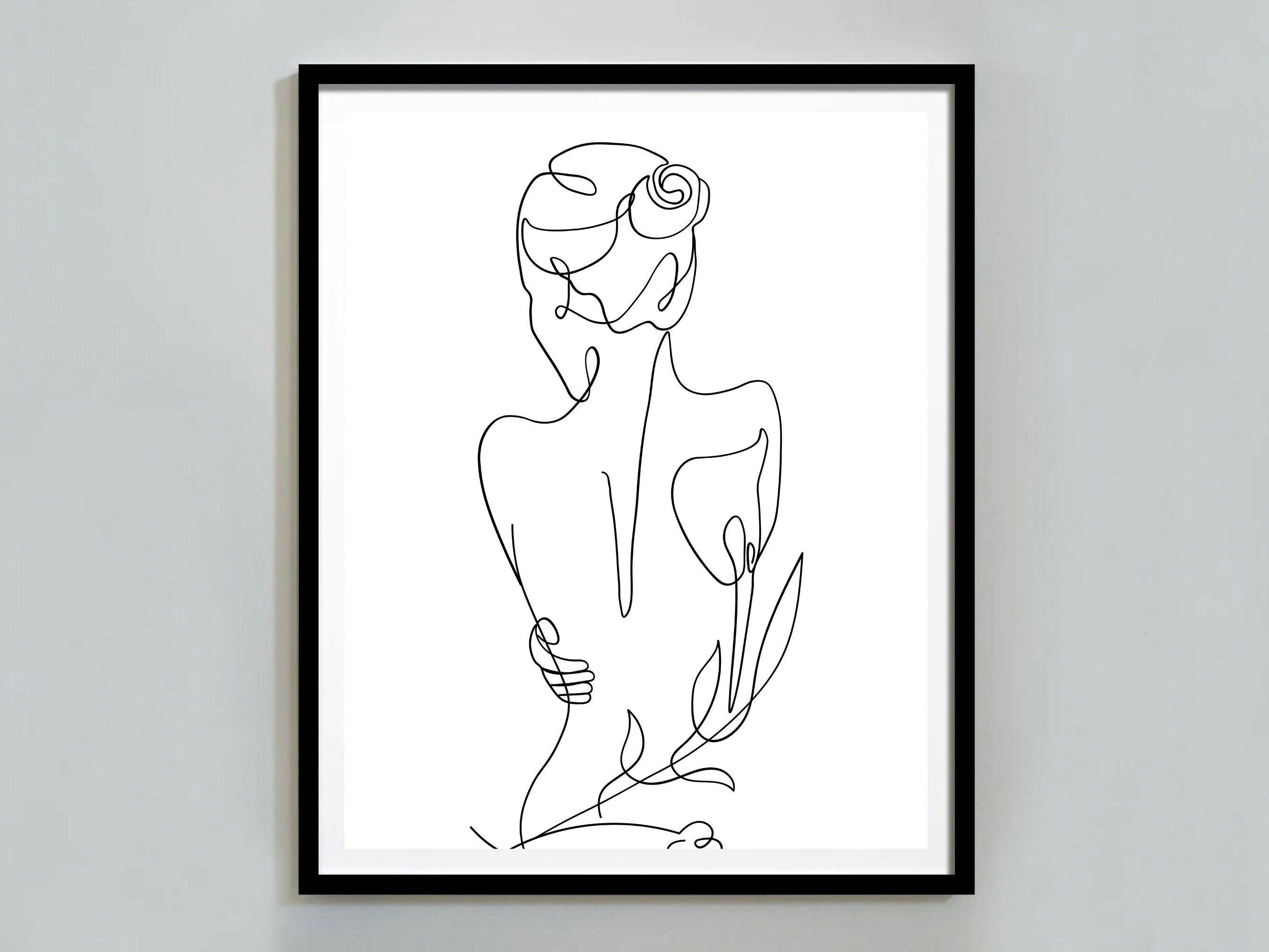 Woman Line Art Print, Minimalist Wall Decor, Woman Line Drawing, Feminist  Art Print, Female Body Line Art, Printable Wall Art, One Line Art - Etsy