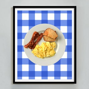 Ron Swanson Frühstück Poster, Parks und Freizeit Druck, Lustige Küche Wandkunst, Esszimmer Dekor, druckbare Wandkunst, digitaler Download