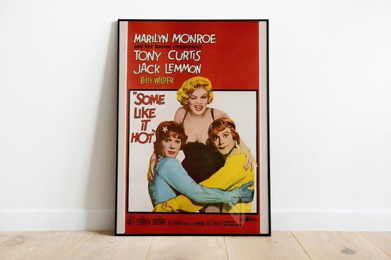 MARILYN MONROE ...Some Like It Hot..Vintage Movie Still Poster A1 A2 A3 A4 Sizes 