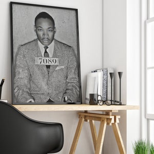 Mugshot Poster, Black and White, Celebrity Mugshot, Vintage Photo, Mugshot Print, Civil Rights Poster, Mugshot Canvas, Mugshots, Wall Art