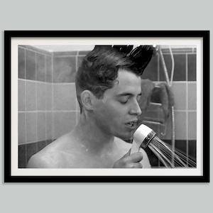 Ferris Bueller&#39;s Day Off Movie Poster, Funny Bathroom Wall Art Print, Black and White, Printable, Tv Show Poster, Boys Bathroom Wall Decor