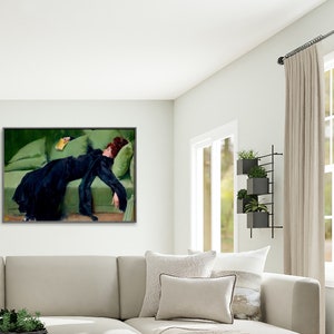 After the Ball by Ramon Casas, Decadent Young Woman, Wall Art Print ...