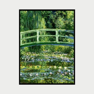 Claude Monet Water Lilies Print, Vintage Poster, Monet Painting, Famous Art Prints, Digital Download, Printable Wall Art, Farmhouse Decor