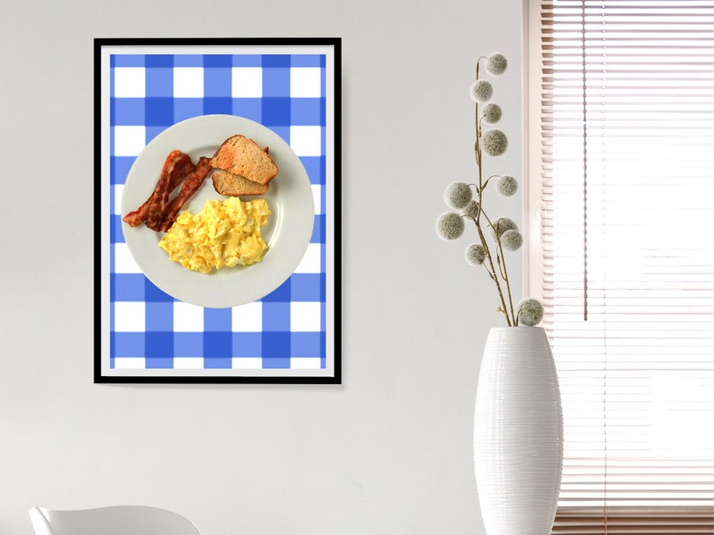 Ron Swanson Breakfast Poster, Parks and Recreation Print, Funny Kitchen Wall Art, Dining Room Decor, Printable Wall Art, Digital Download