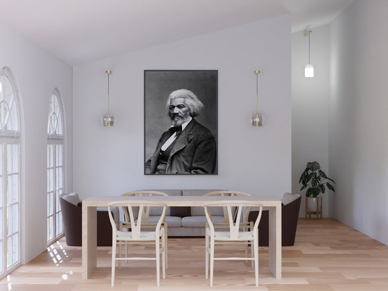 Frederick Douglass Poster, Black and White, Vintage Wall Art, Frederick ...