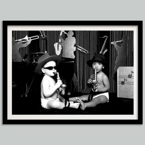 The Office TV-Serie Poster, Jazz Babies, The Office Print, schwarz und weiß, lustige Badezimmer Wandkunst, Retro Film Poster, Kinder Badezimmer Dekor