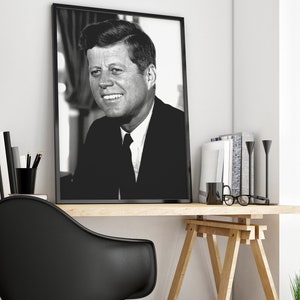 John F Kennedy Poster, Vintage Print, Jfk Poster, Political Poster, John F Kennedy Print, Historical Poster, Wall Art, Classroom Decor