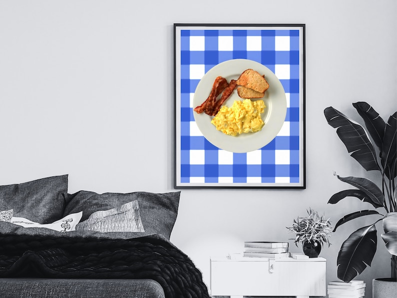 Ron Swanson Breakfast Poster, Parks and Recreation Print, Funny Kitchen Wall Art, Dining Room Decor, Printable Wall Art, Digital Download