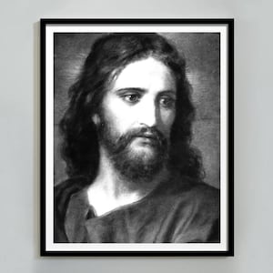 Jesus Christ Poster, Jesus Picture, Jesus Christ Print, Jesus Painting, Jesus Christ Portrait, Christ Photo, Christian Gift, Jesus Wall Art