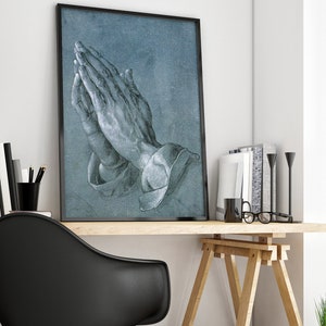 Albrecht Durer Print, Praying Hands, Fine Art Print, Christian Wall Art, Famous Original Painting, Religious Wall Art, Art Nouveau Poster