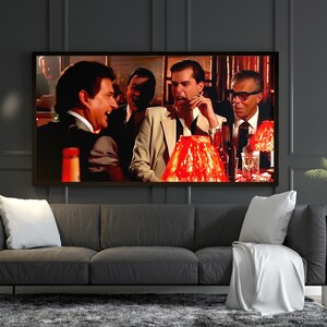 Goodfellas Poster, Funny Wall Art, Bar Cart Print, Retro Movie Poster ...