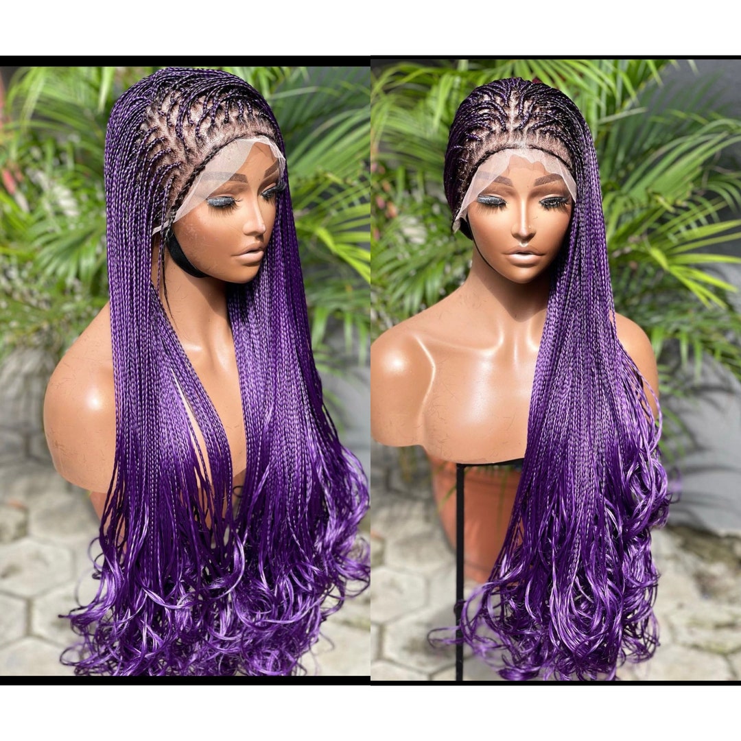 Luxury Braided Wig Spanish Curl Braid Wig Etsy
