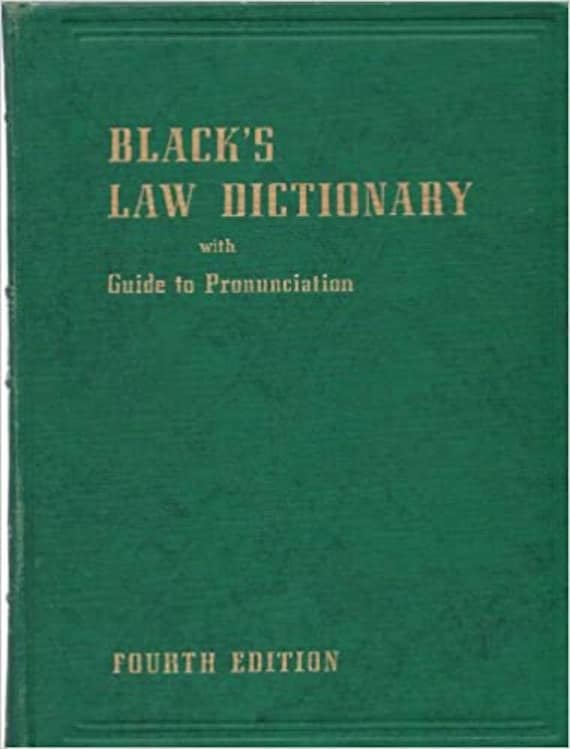 BLACKS LAW DICTIONARY 4th edition Etsy