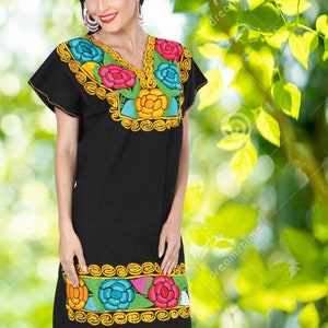 Mexican Artisanal Embroidered Dress - Vestido Artesanal Bordado