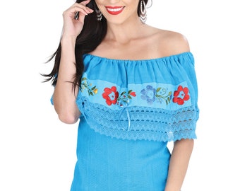 Mexican Embroidered Artisanal Blouse - Blusa Artesanal Bordada