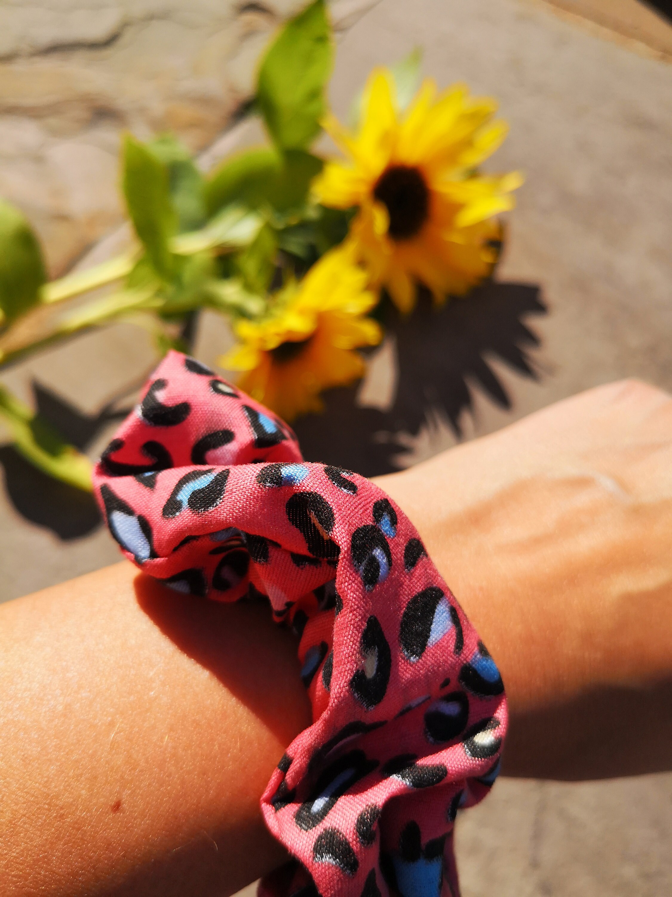 Leopard Print Scrunchies Animal Print Hair Accessories Etsy.de