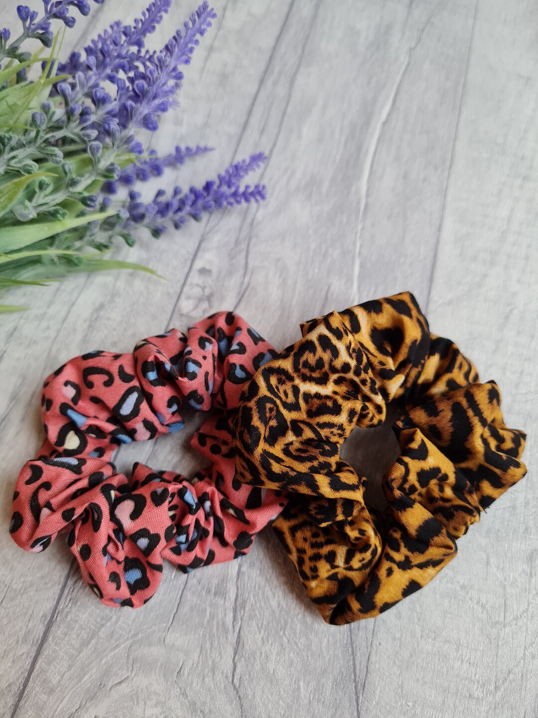 Leopard Print Scrunchies Animal Print Hair Accessories Etsy.de