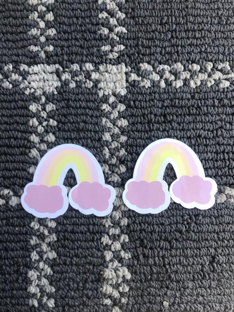 hydro flask stickers aesthetic decals cute rainbow