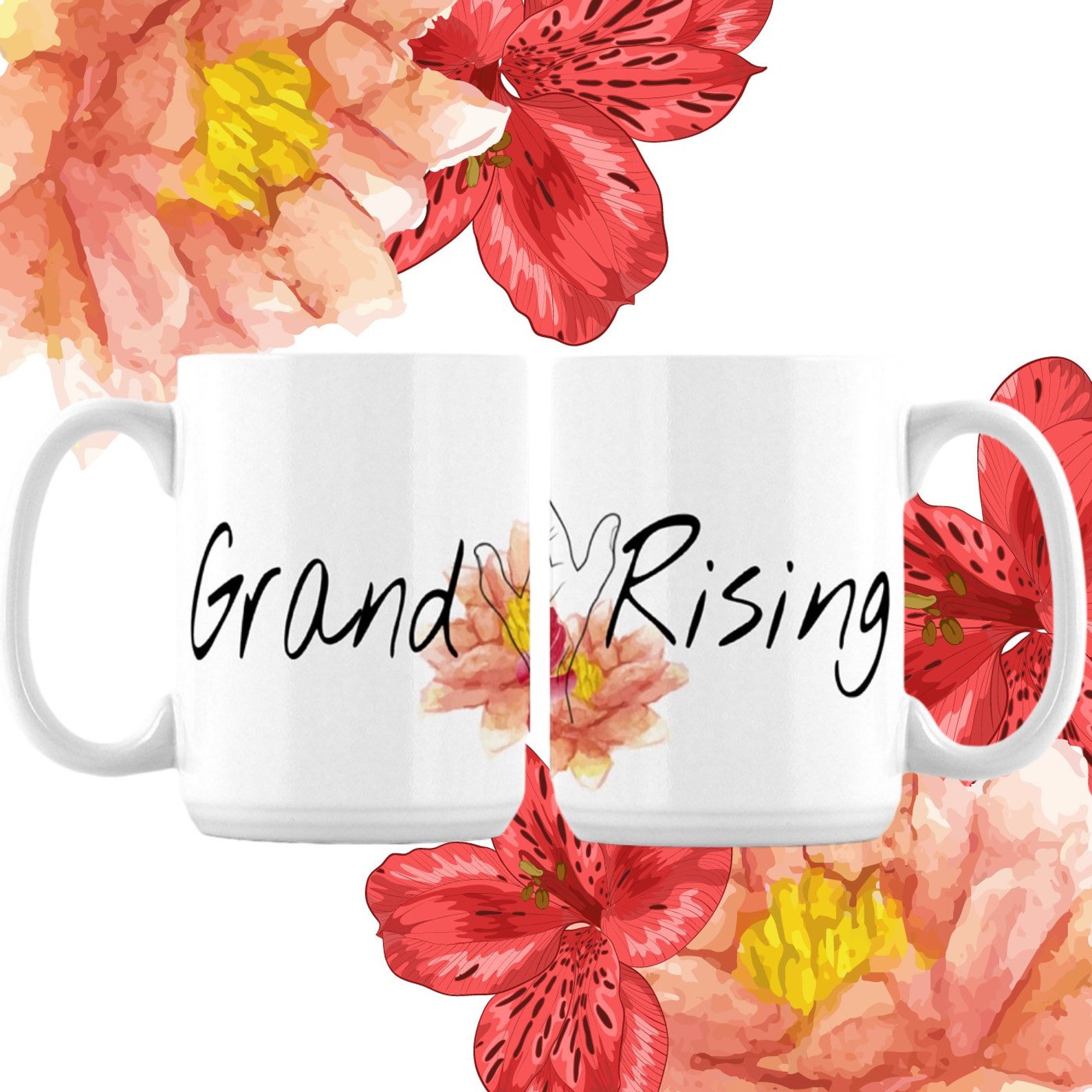 Grand Rising L Motivational Mug L Positive Quote Mug L Etsy