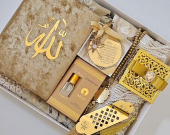 Islamic gift set - Limited Edition Gold Velvet Quran Set