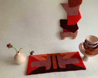 Rug, Unique object, Wall tufted rug, Wall art, Deco home