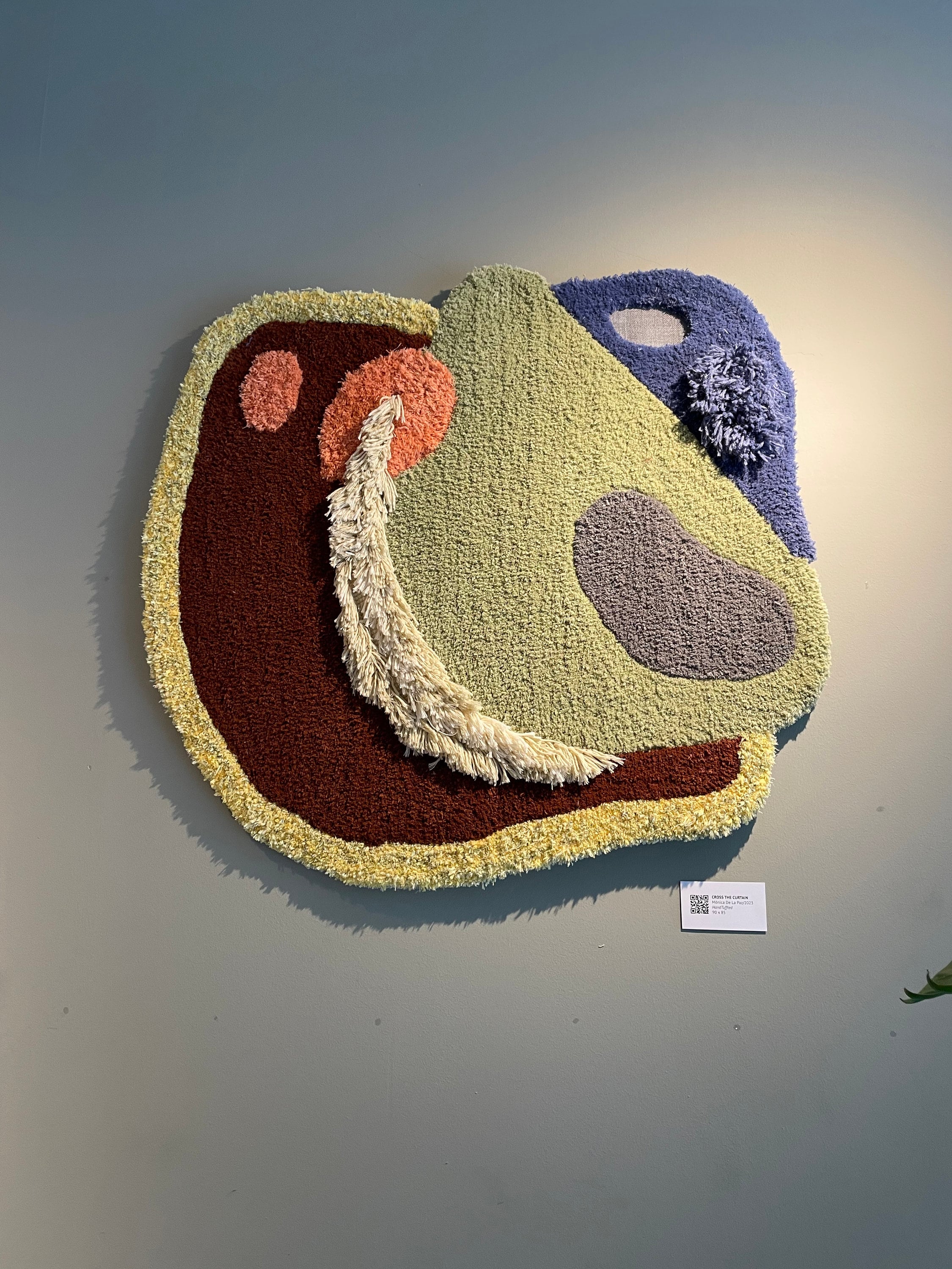 Wall Rug Texture Modern Rug, Wall or Floor Rug, Tufted Wall Rug, One of a Kind Textil ...