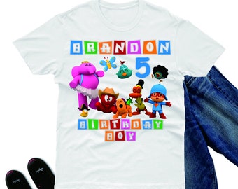pocoyo birthday shirt