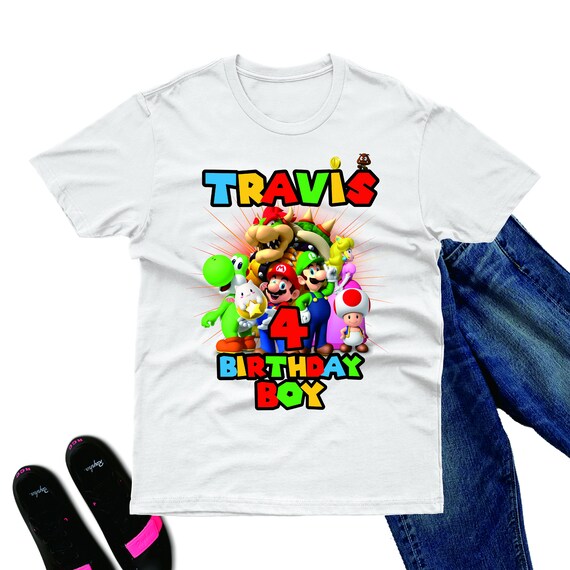 Super Mario Iron on Transfer Super Mario Party Super Mario Etsy