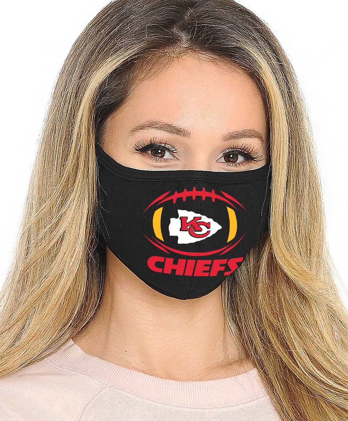 Kansas City Chiefs KC Chiefs Face Mask Face Covering Kansas Etsy