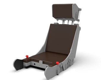Proyecto digital DIY del asiento eyectable L-39 Albatros. Diseñado a partir de documentación original.