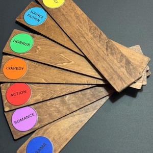 Movie Collection Dividers | Genre Shelf Organizer | Physical Media Display | Film Lover Gift Wood
