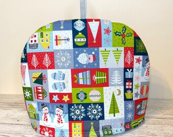Christmas Tea Cozy, Tea lover gift, New Home gift, Tea Cosy for Teapot, Mum gift, Christmas gift, S, M, L, XL sizes