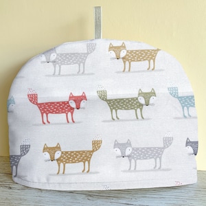 Colourful Fox Tea Cozy, Tea Cosy for Teapot, Mothers Day gift,  New Home gift, Mum gift, S, M, L, XL sizes