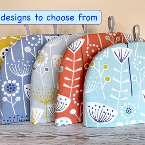 Scandi Flower Tea Cozy, Tea Cosy for Teapot, Tea lover gift, New Home gift, Mum gift, S, M, L, XL sizes