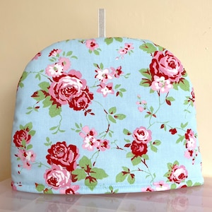 Retro Roses Tea Cozy, Tea Cosy for Teapot, Mothers Day gift,  New Home gift, Mum gift, S, M, L, XL sizes