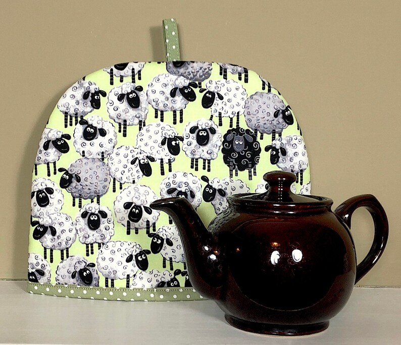 Sheep Tea Cozy / Farm Animal Print / Tea Cosy / Tea lover gift Etsy