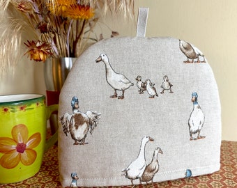 Duck and Goose Tea Cosy, Tea Cozy for Teapot, Mothers Day gift,  New Home gift, Mum gift, S, M, L, XL sizes