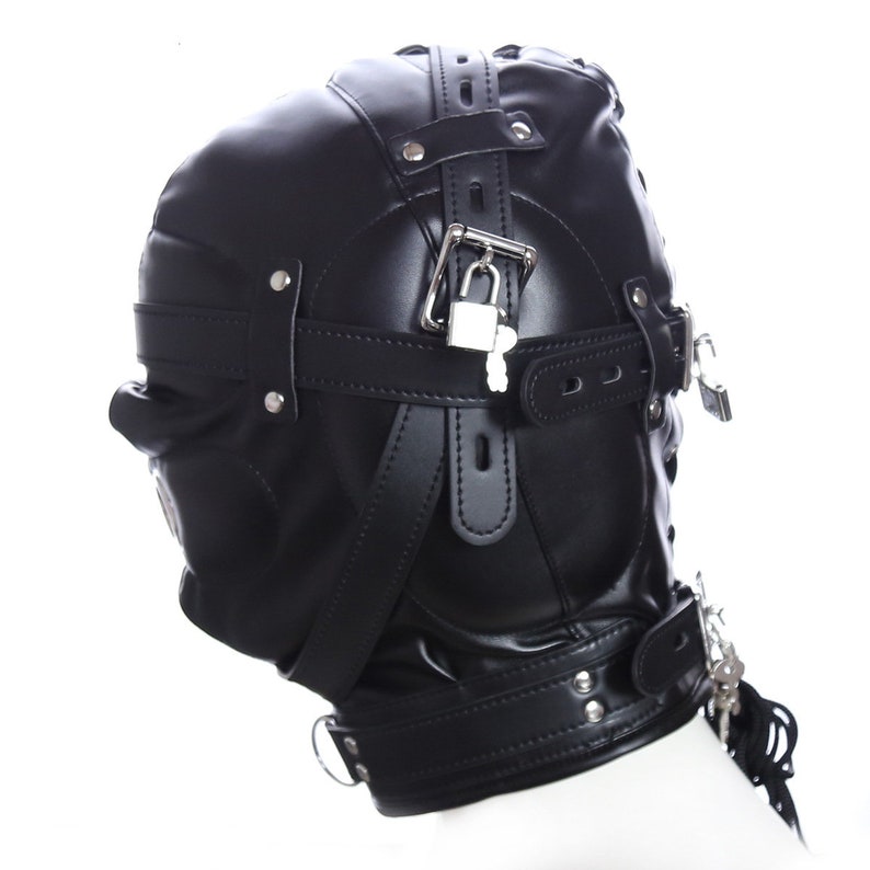 Bdsm Sensory Deprivation Hoodpink Sensory Head Bondagebdsm Etsy