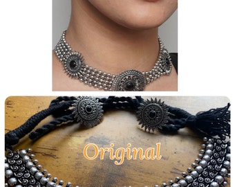 Oxidised ghungroo choker,Oxidised jewellery,ghungroo earrings,Gungroo choker,Oxidised Indian jewellery,ghungroo necklace,Indian necklace