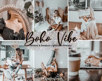 10 ajustes preestablecidos de Lightroom con efecto bohemio: filtros bohemios cálidos para Instagram (móvil y escritorio)